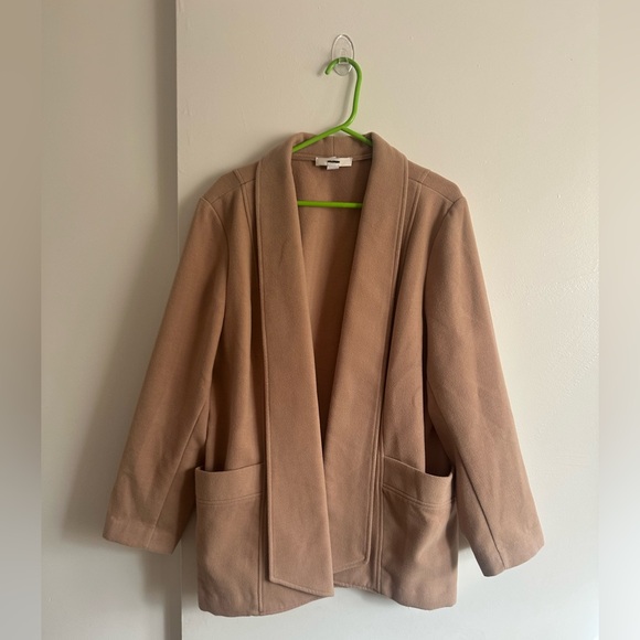 Jackets & Blazers - Tan Open Front Blazer
